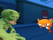 Angry Cat Run Zombies Alley Online Shooter Games on taptohit.com
