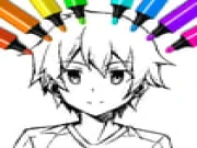 Anime Boys Coloring Pages Online kids Games on taptohit.com
