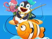 Baby Penguin Fishing Online Casual Games on taptohit.com