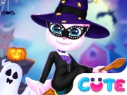 Cat Girl Halloween Preparation Online Casual Games on taptohit.com