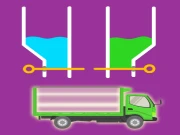 Color Water Trucks Online Art Games on taptohit.com