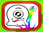 Coloring Book Alien Family Online Art Games on taptohit.com