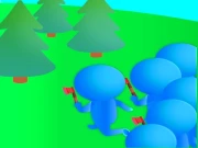 Crowd Lumberjack Online .IO Games on taptohit.com