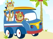 Cute Animals With Cars Difference Online  Games on NaptechGames.com