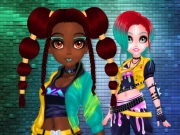 Cyberpunk Hairstyle 2200 Online Dress-up Games on taptohit.com