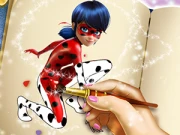 Dotted Girl Coloring Book Online Dress-up Games on taptohit.com