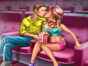 Ellie Cinema Flirting Online Dress-up Games on taptohit.com
