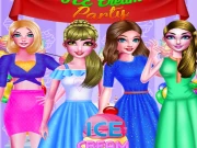 Ice Cream Birthday Party Online Art Games on taptohit.com