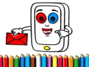 Mobile Phone Coloring Book Online Art Games on taptohit.com