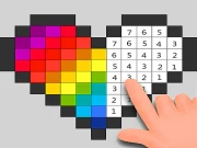 Pixel by Numbers Online Art Games on taptohit.com