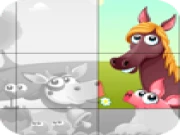 Puzzle Farm Game Online kids Games on taptohit.com
