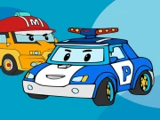 Robocar Coloring Book Online Art Games on taptohit.com