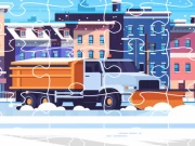 Snow Plow Trucks Jigsaw Online Jigsaw Games on taptohit.com