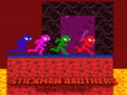 Stickman Brothers Nether Parkour Online action Games on taptohit.com