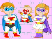 Super Hero Family Jigsaw Online Jigsaw Games on taptohit.com