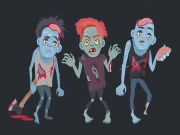 Zombies And Skeletons Coloring Online Shooter Games on taptohit.com